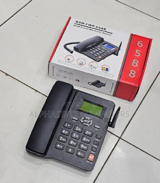 Landline Deskphone 6588 Dual Sim Clear Voice Corded Telephone