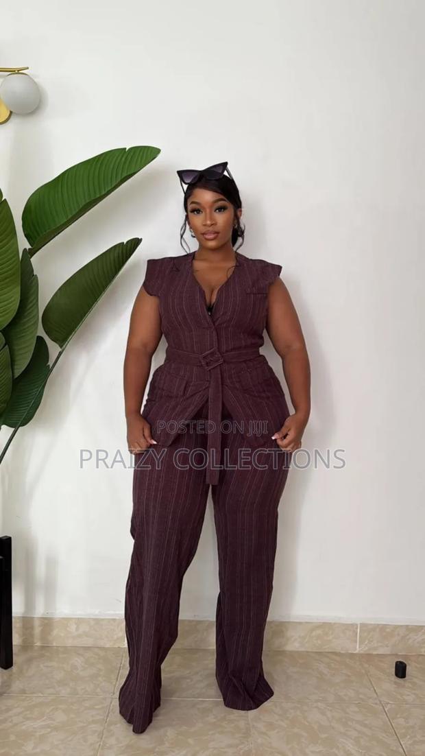Classy High Quality 2-Pieces Ladies Trouser Suit Set - thumbnail 3