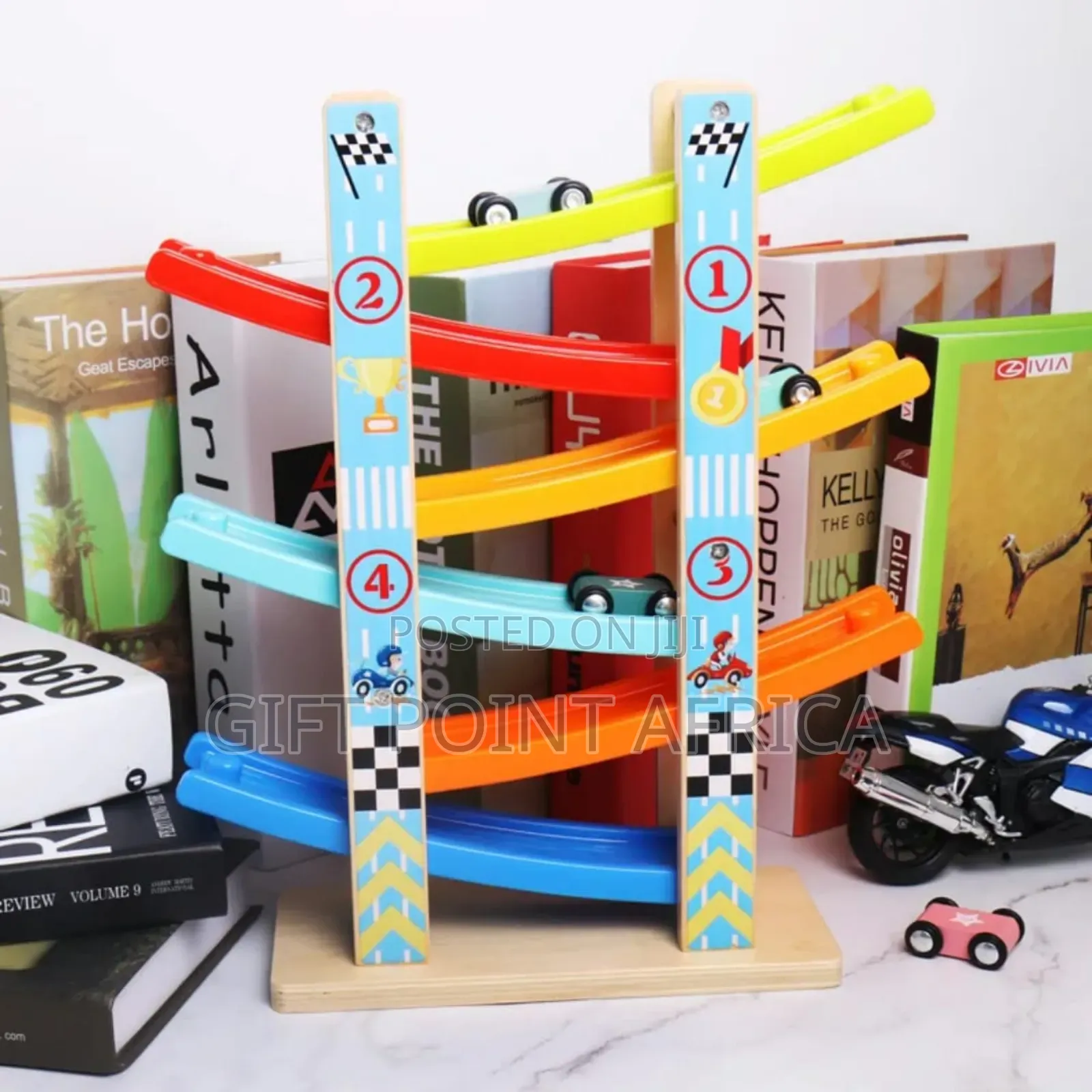 Six Truck  Glider Rail Toy For Kids