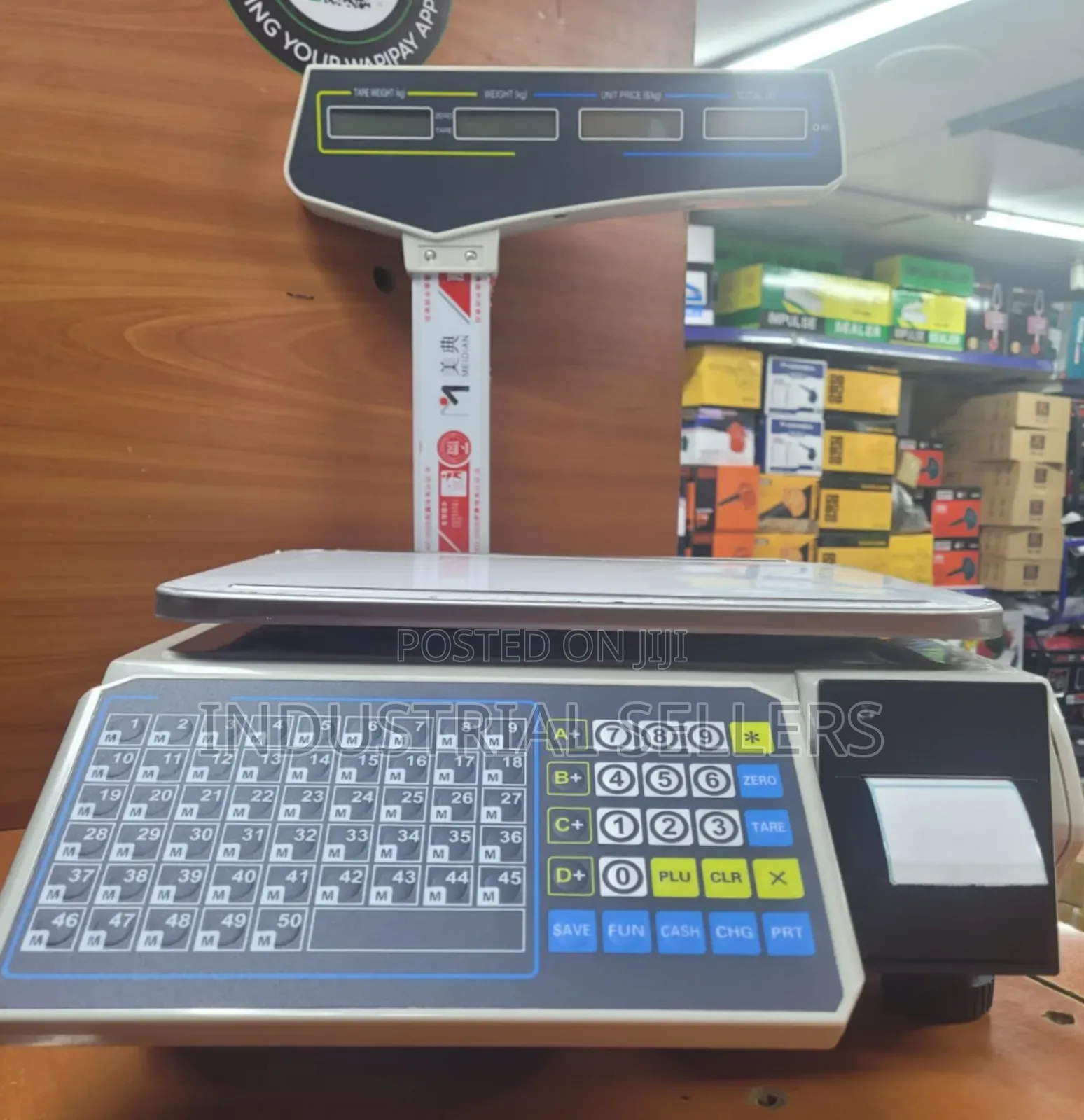Barcode Memory Weighing Scale With Receipt