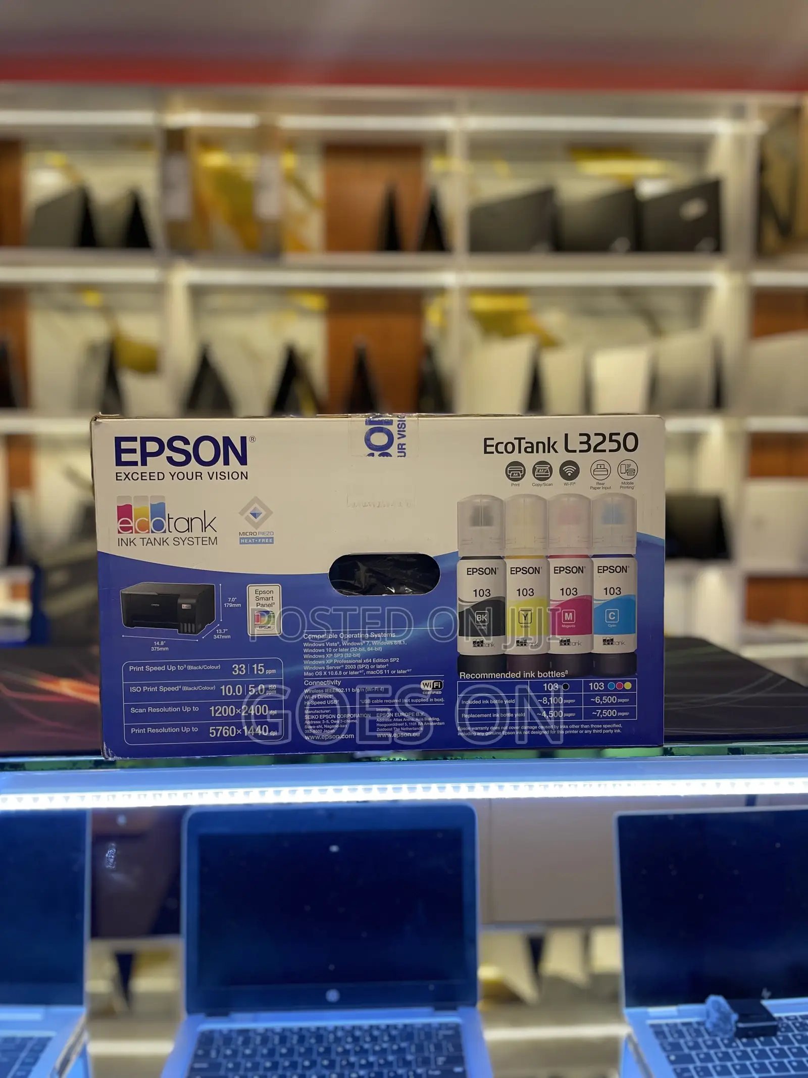 3 in 1 Printer ( Print Scan and Copy ) 4 Inks Wifi Compatible