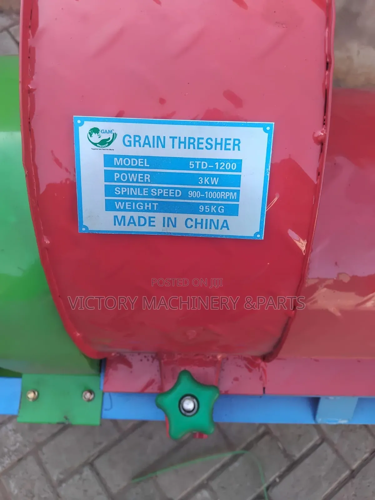 Multifunctional Grain Thresher Machine Without Motor/Engine