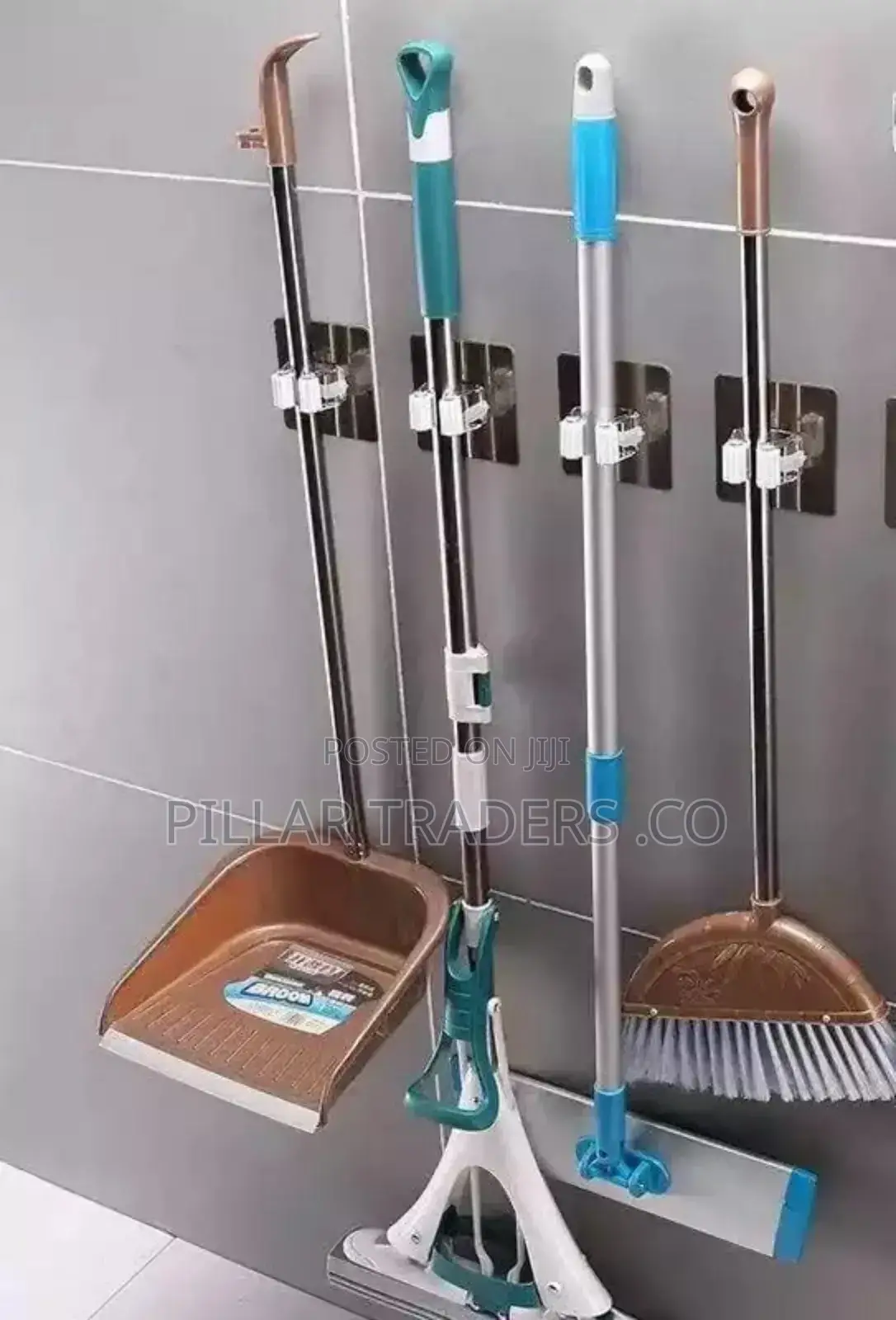 Mop Holder Sticker Set