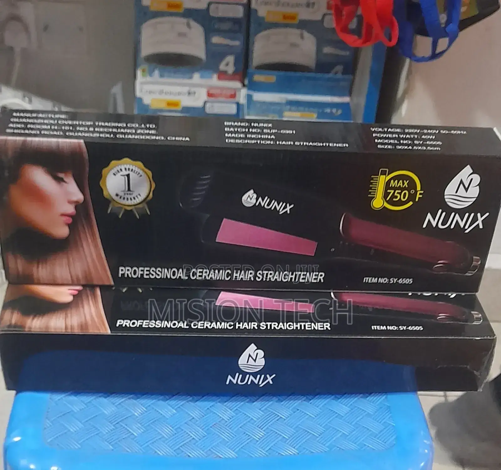 Nunix Flat Iron /Hair Straightener * 