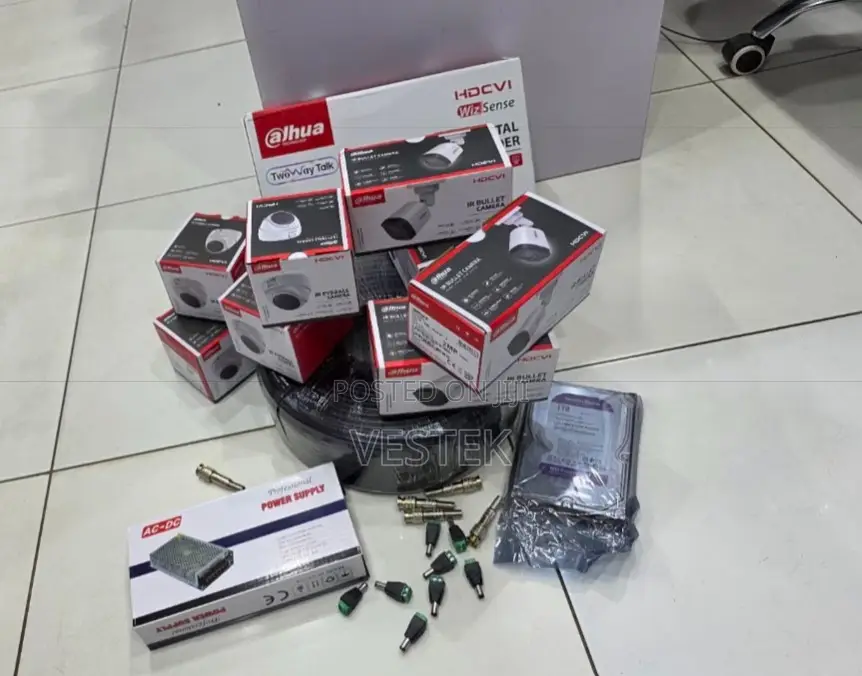 8 Channels Dahua 8 CCTV Cameras Full Hd 2mp CCTV Camera Kit