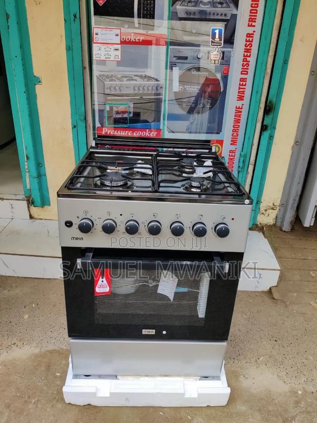 Mika Cooker 60 X 60 Gas + 1 Rapid Hot Plate 4 Function Electric Oven - main view