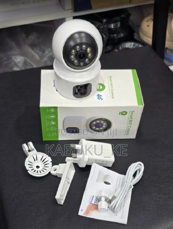 Indoor Simcard 4g Wireless Camera With Dual Lens