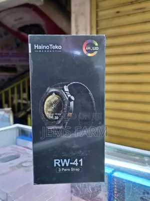 Haino Teko Germany Rw41 Amoled Display Smartwatch With 3 Straps