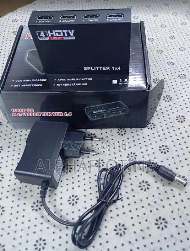 HDTV Splitter 1×4 Ports 4 Port 1080p