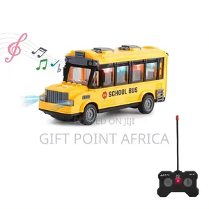 Remote Controlled School Bus With Light And Music For Kids