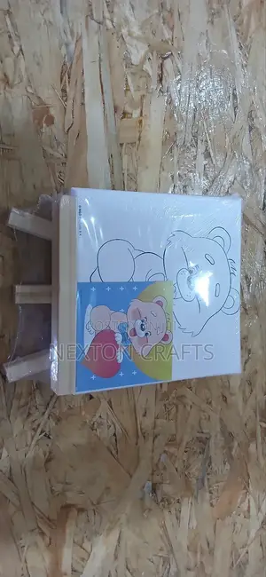Canvas With Acrylic Paints and Tracing Art 15 by 15 Cm