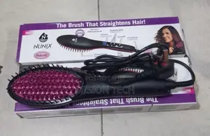 Simply Straight Hot Comb Ceramic Hair Brush Straightener*