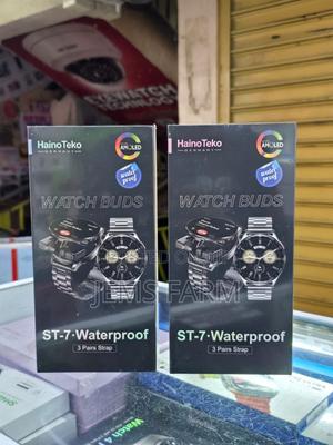 Hainoteko St-7 Waterproof Smart Watch With Free Ear Buds and 3 Straps - thumbnail 2