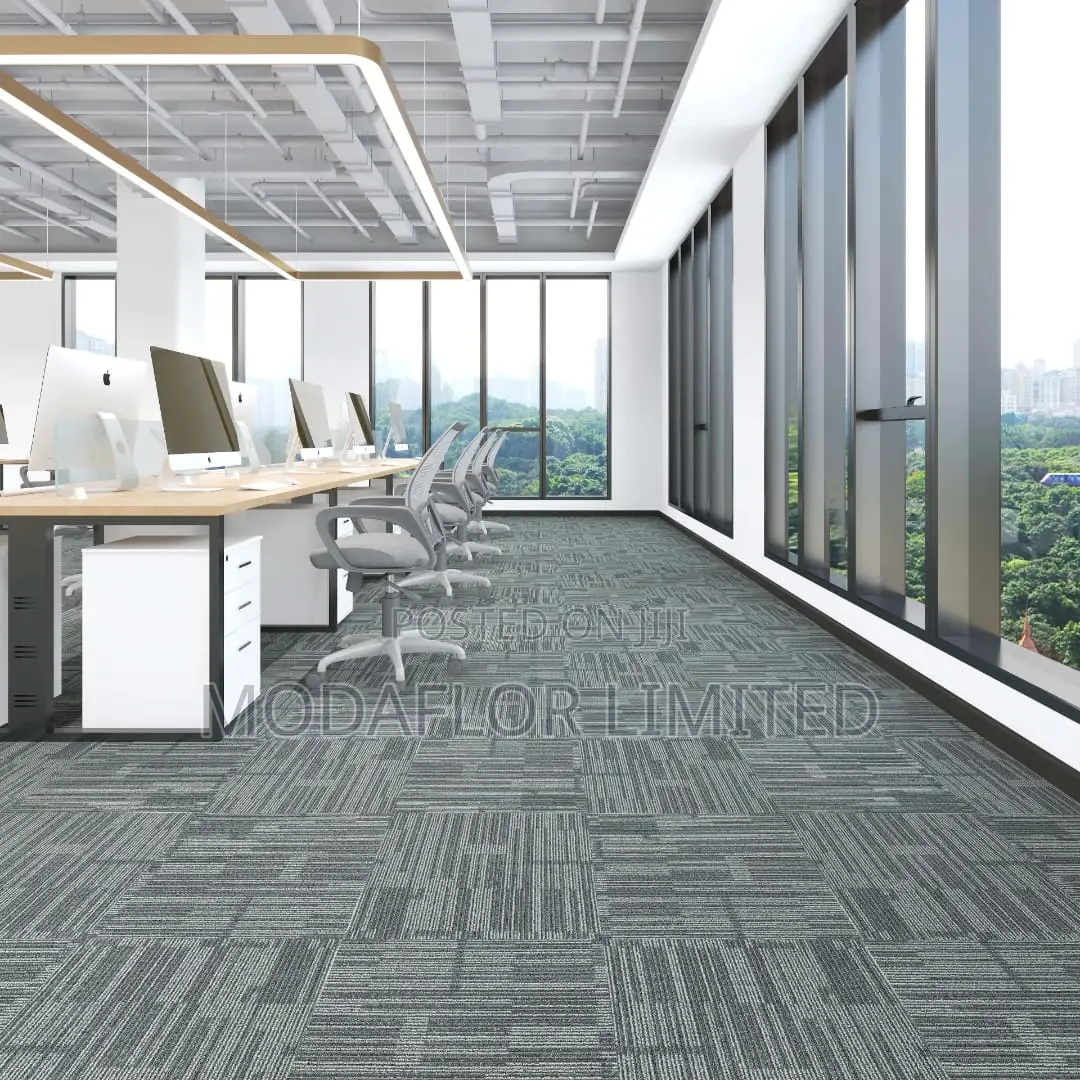 Durable Office Carpet Planks _ Easy to Install
