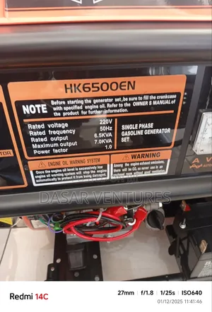 Hisaki Power Generator Hk6500en