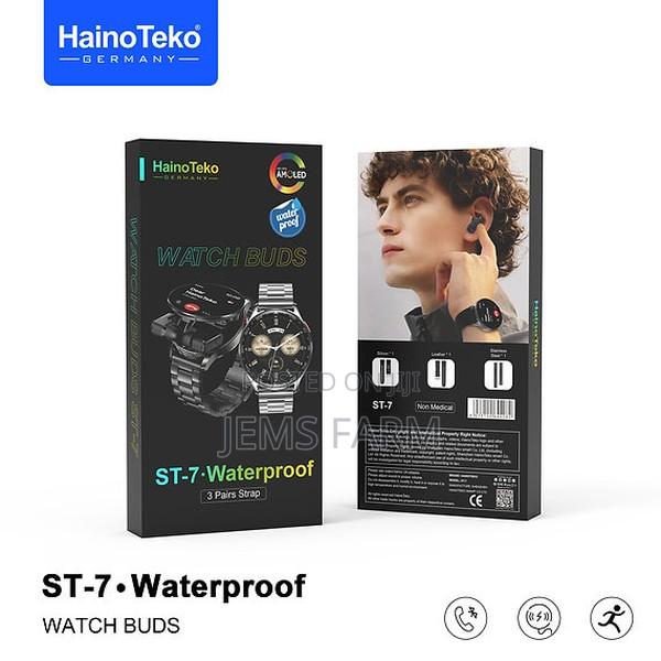 Hainoteko St-7 Waterproof Smart Watch With Free Ear Buds and 3 Straps - thumbnail 3