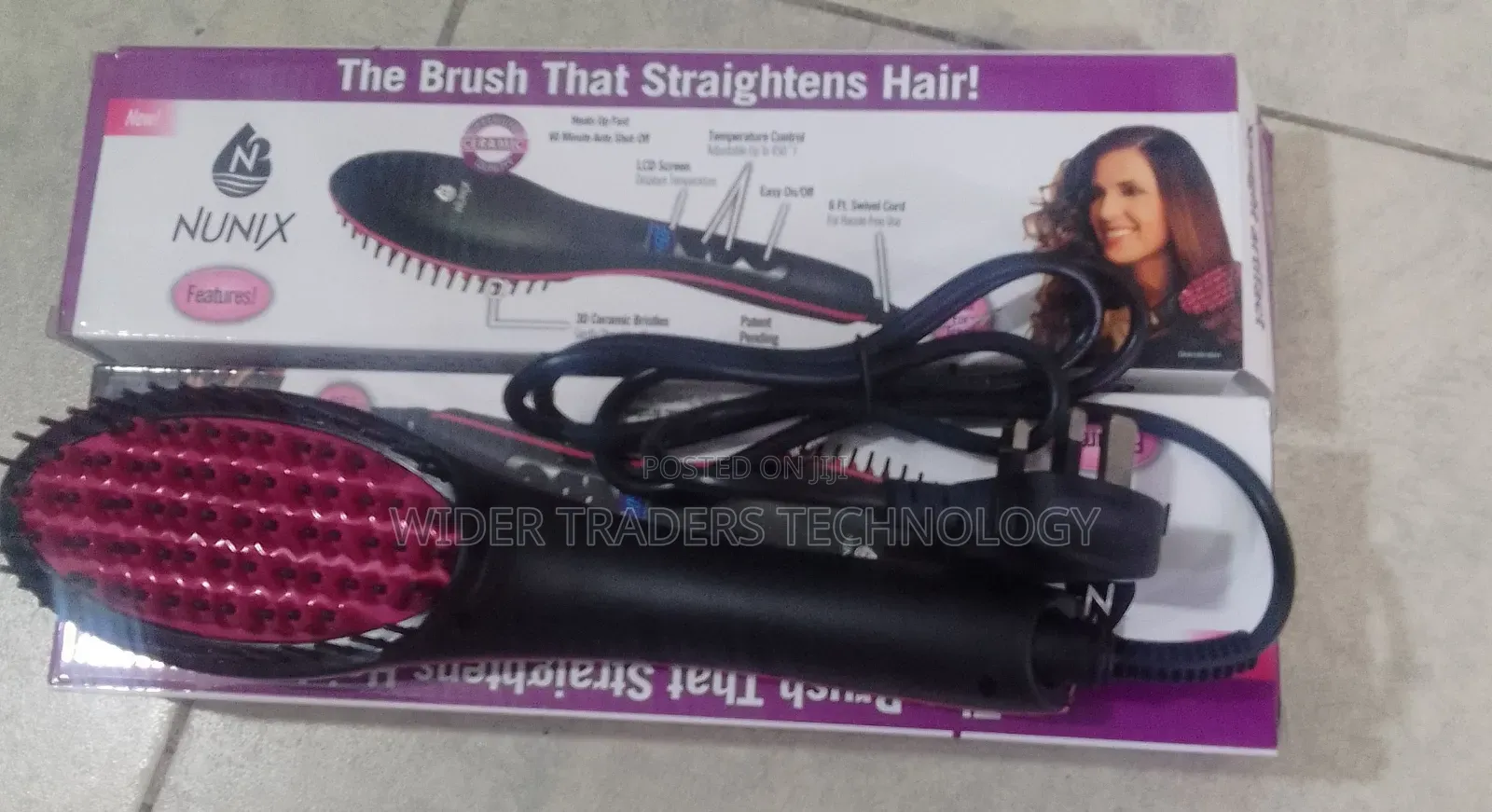 Simply Straight Hair Straightening Brush Comb Electric