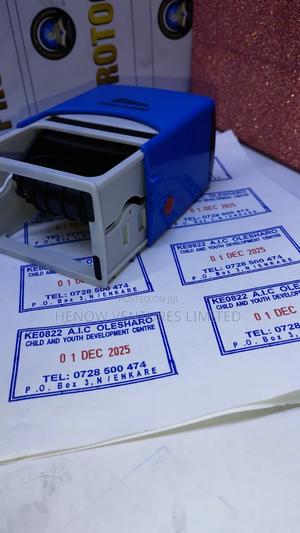 Shiny Brand Self Inking Rubber Stamp With Adjustable Dates - main view