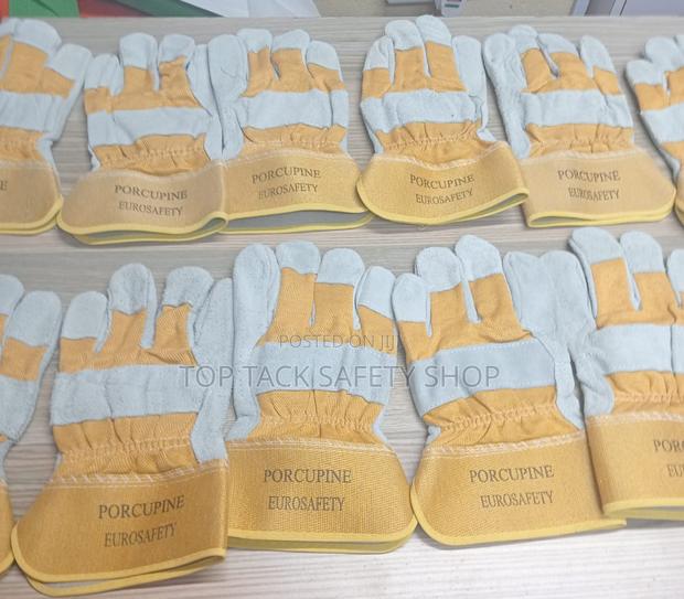 Yellow Welding Gloves - main view