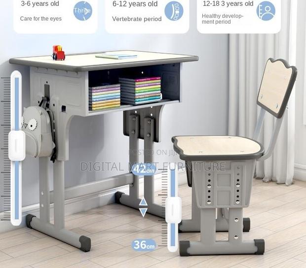 Brown Junior Study Desk and Chair - thumbnail 3