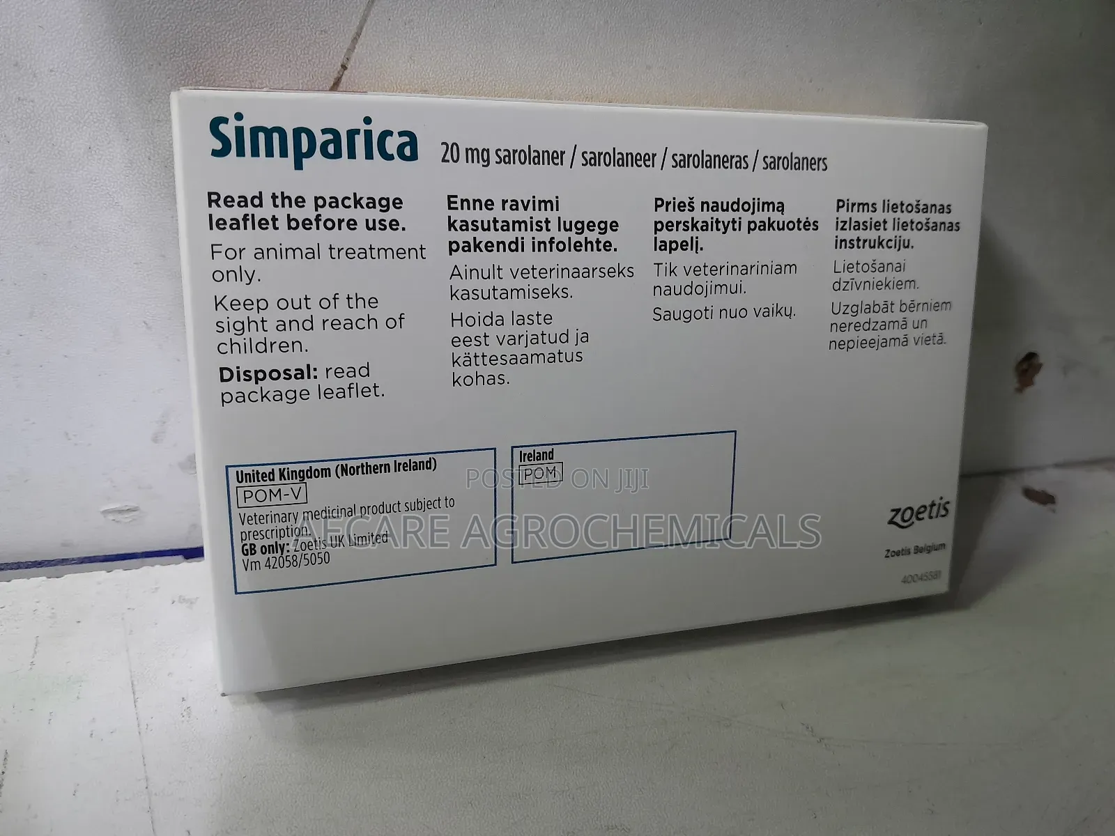 Simparica 20mg Chewable Dog Tablets 5-10 Kg Ticks and Fleas