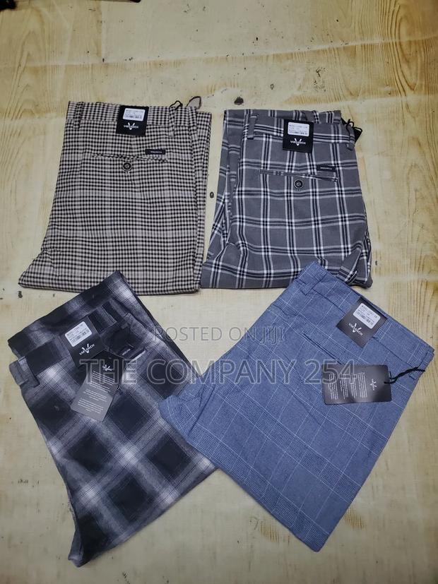 Quality Semi Casual Checked Vintage Trousers - thumbnail 2