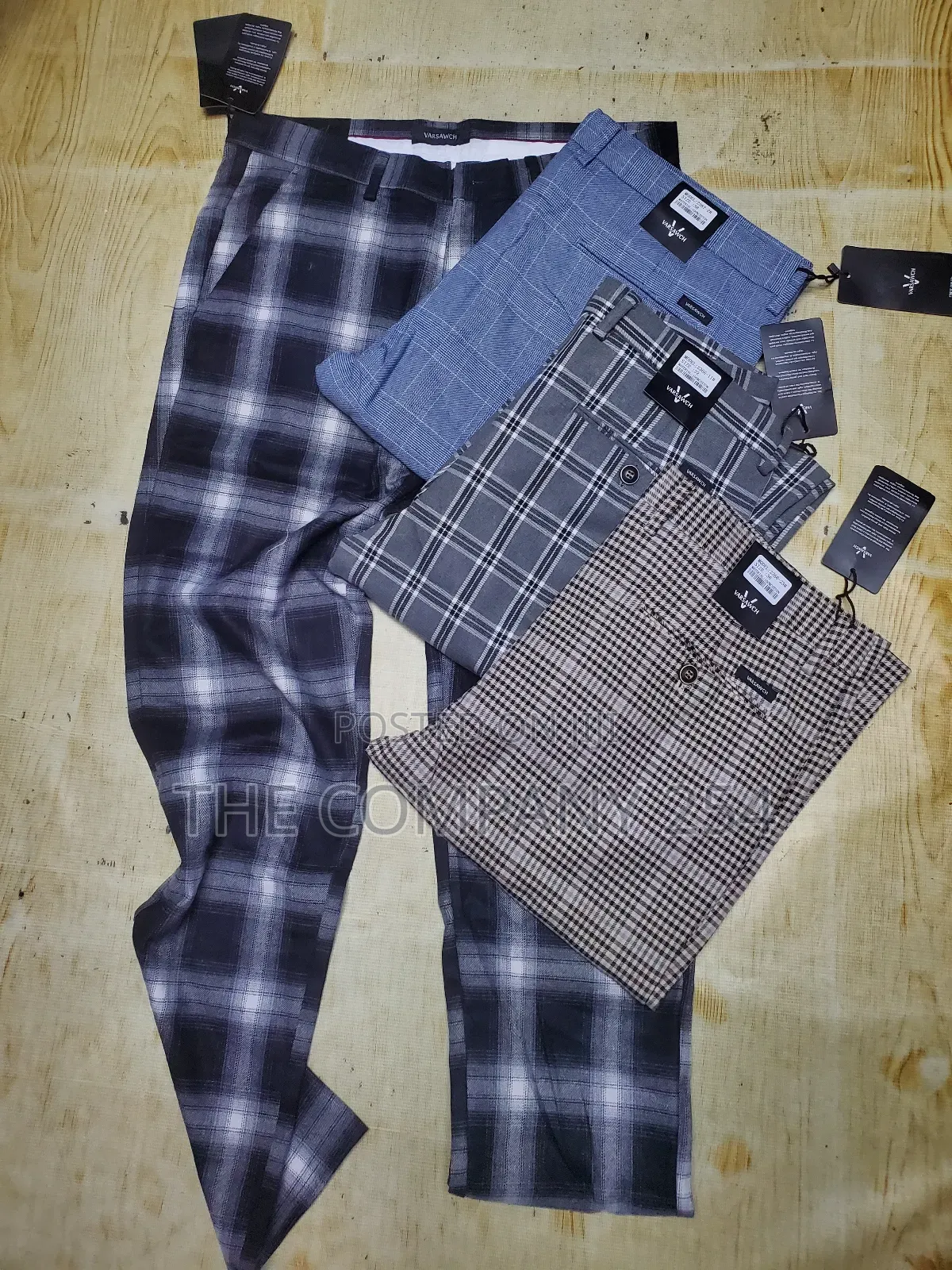 Quality Semi Casual Checked Vintage Trousers