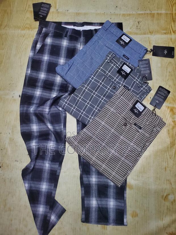 Quality Semi Casual Checked Vintage Trousers - thumbnail 4