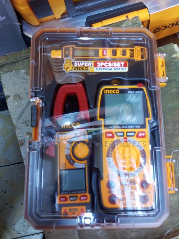 3pieces Ingco Test Kit Digital Multimeter