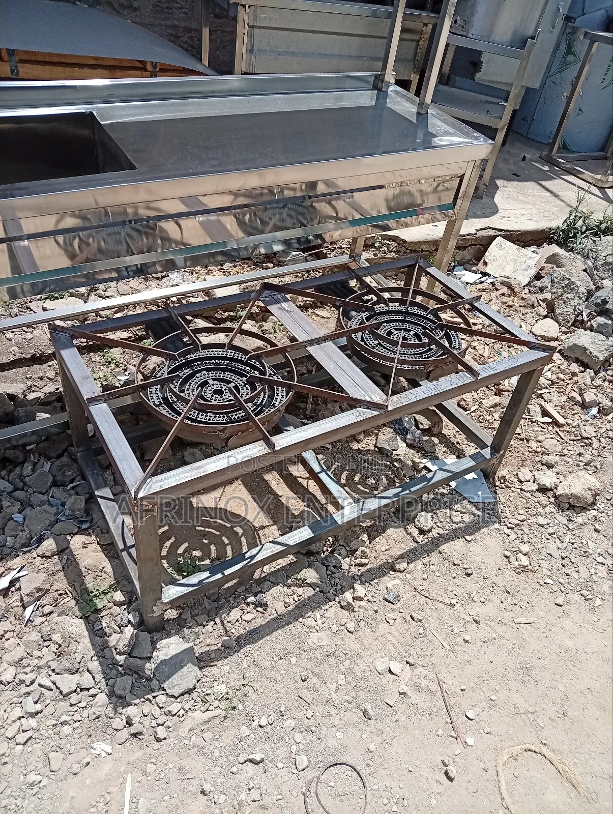 High Pressure 3 Ring,2 Burner Cooker