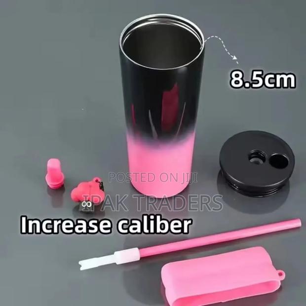 710ml Stainless Steel Coffee Mug With Straw.
 