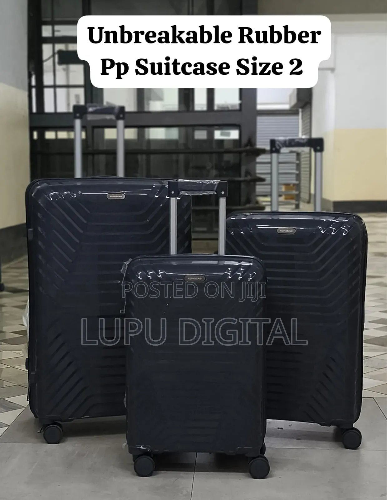 Size 4 3 in 1 Unbreakable Rubber Pp Suitcase