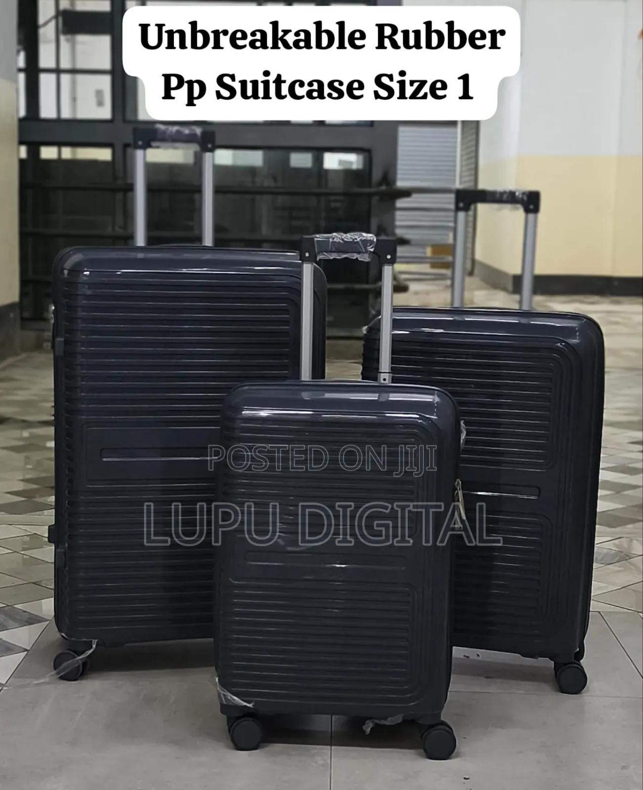 Size 4 3 in 1 Unbreakable Rubber Pp Suitcase