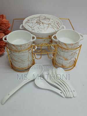 15pcs Soup Set ( White /Gold ) - thumbnail 2