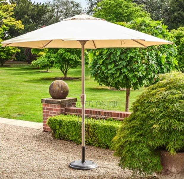3m Round Parasol - Beige - thumbnail 4