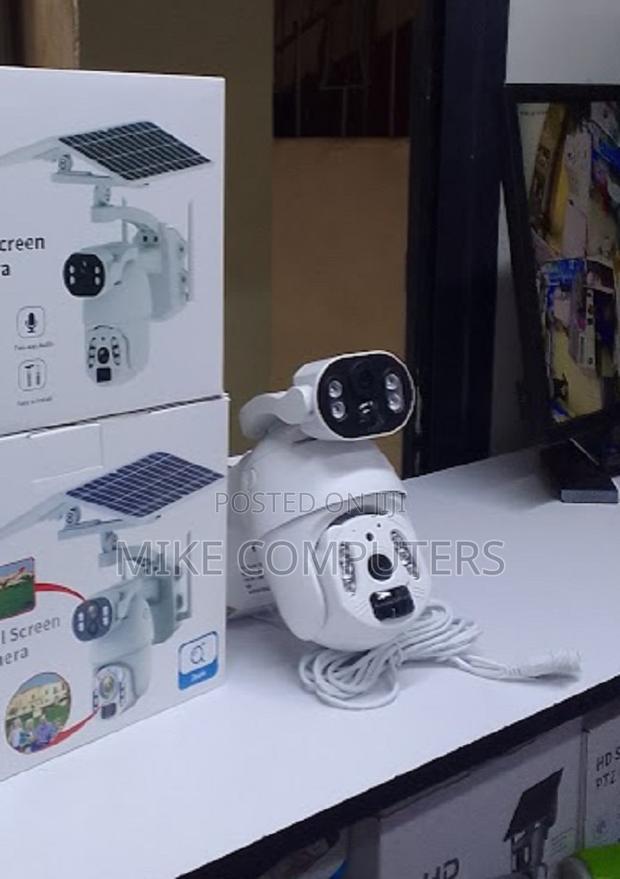 Ubox 6mp Black Dual Lens PTZ 4g Camera Dual Camera 2way Audio