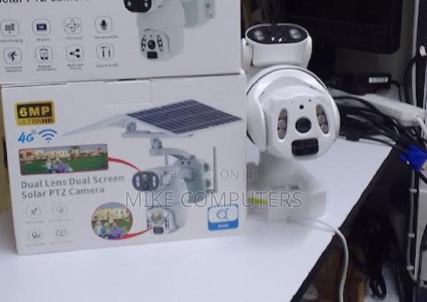 6mp Ubox Dual Lens Dual Screen Solar With Rechargeable Batter