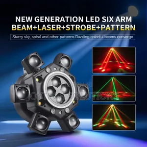 6-Arm 150w RGBW Bee-Eye Spider Dj Moving Head Light – Led Stage