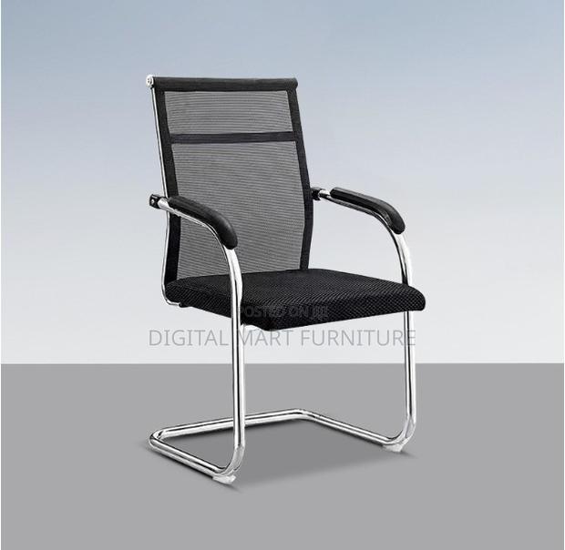 Black Chrome Framed Desk Chair