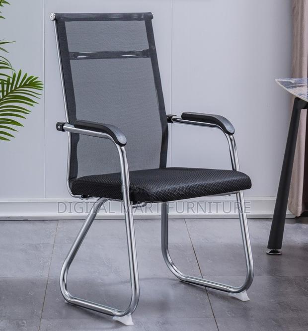 Black Chrome Framed Desk Chair - thumbnail 5