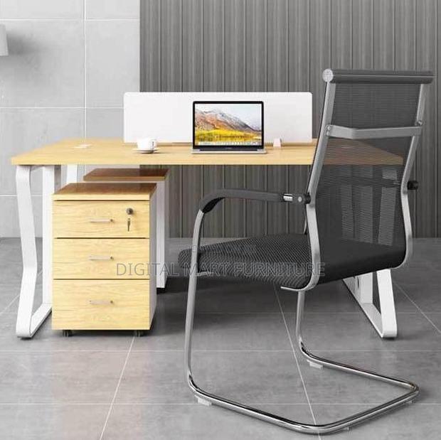 Black Chrome Framed Desk Chair - thumbnail 6