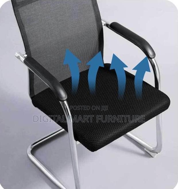 Black Chrome Framed Desk Chair - thumbnail 7