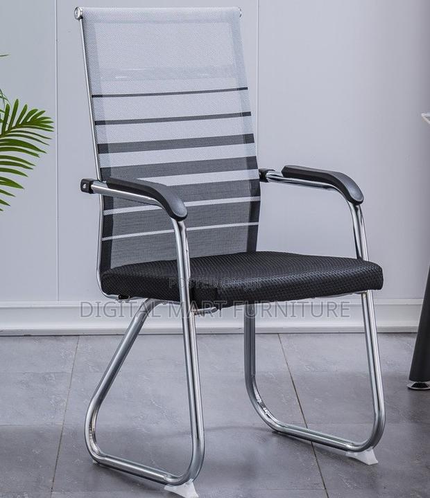 Black Chrome Framed Desk Chair - thumbnail 9