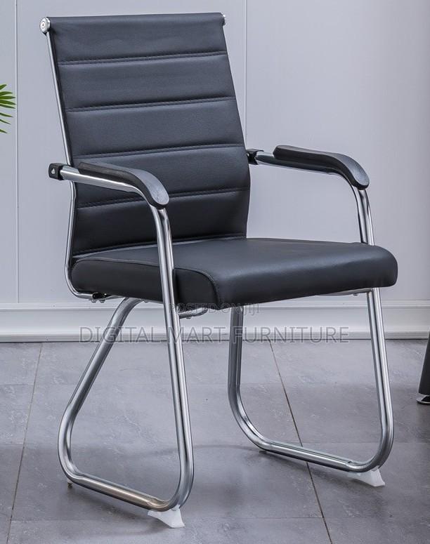 Black Chrome Framed Desk Chair - thumbnail 11