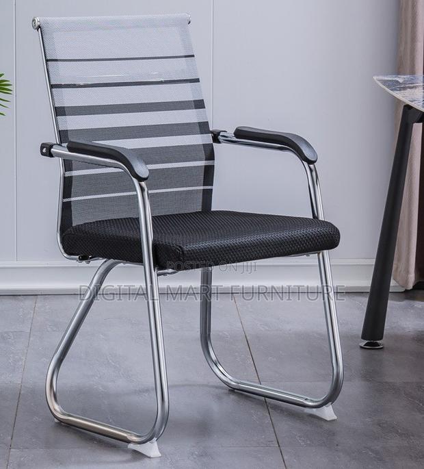 Black Chrome Framed Desk Chair - thumbnail 12