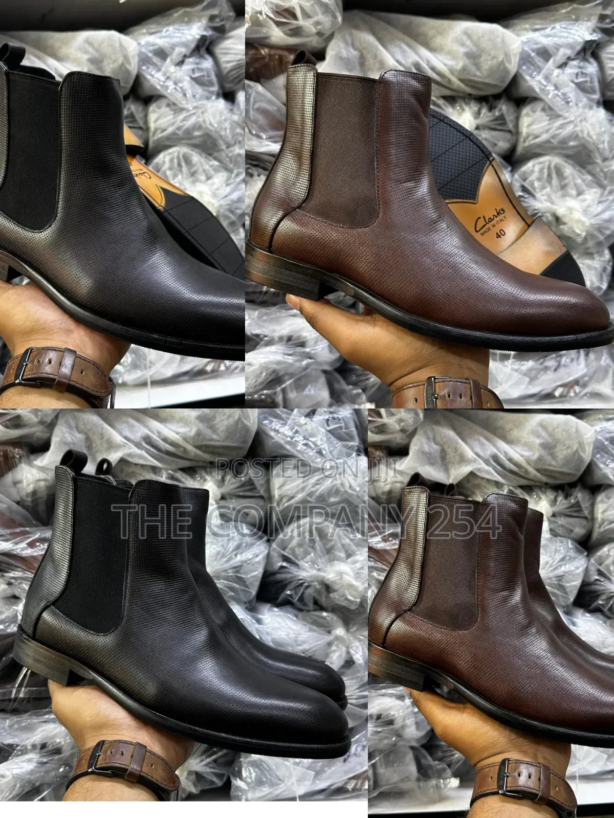Quality Leather Casual Chelsea Men High Cut Shoes