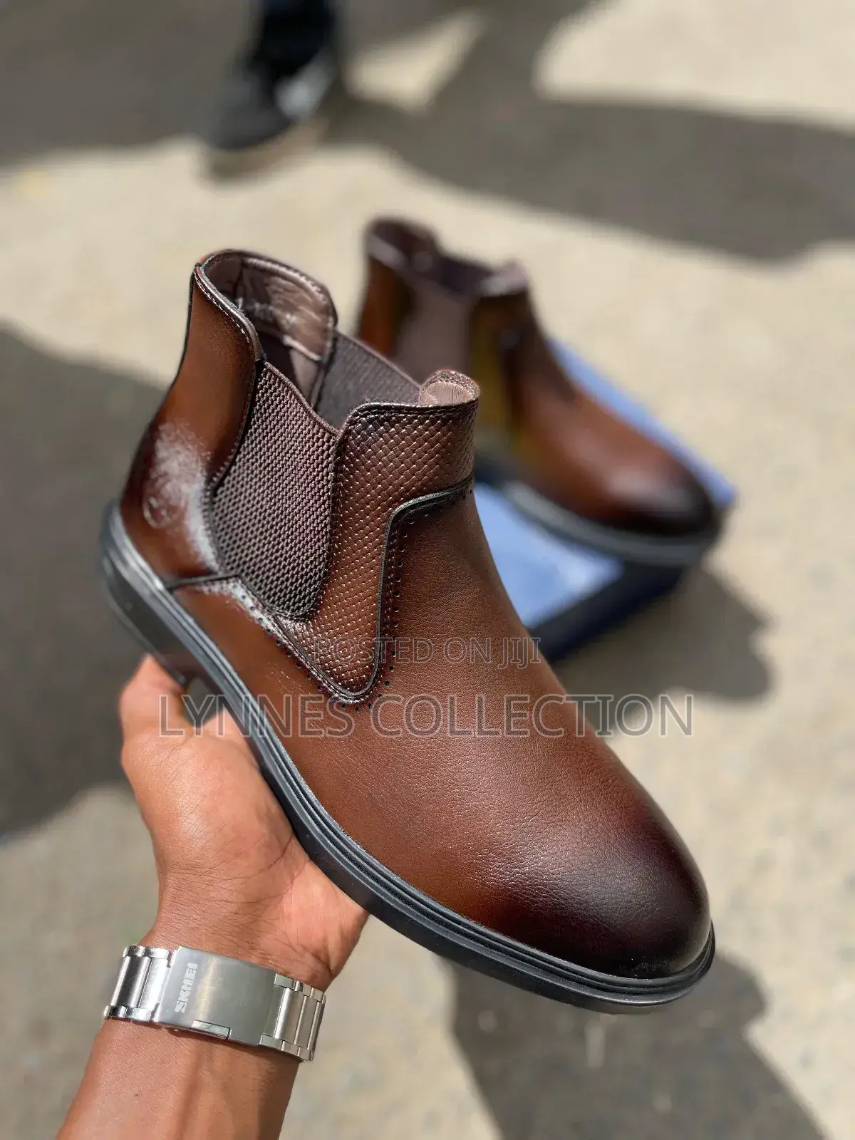 Hard Leather Chelsea Boots Laceless ,Laceless Chelsea Sizes 40-45