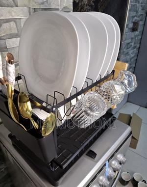 Dish Drying Rack With a Drainboard and Utensil Holder. - thumbnail 2