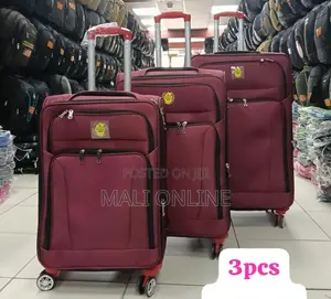 3-Piece Prince Soft-Shell Spinner Luggage Set Travel Suitcase