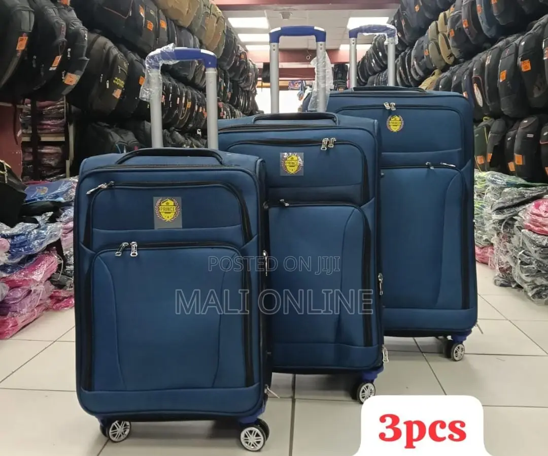 3-Piece Prince Soft-Shell Spinner Luggage Set Travel Suitcase